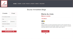 Desktop Screenshot of bourse-immobiliere.be