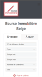 Mobile Screenshot of bourse-immobiliere.be