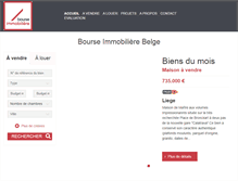 Tablet Screenshot of bourse-immobiliere.be